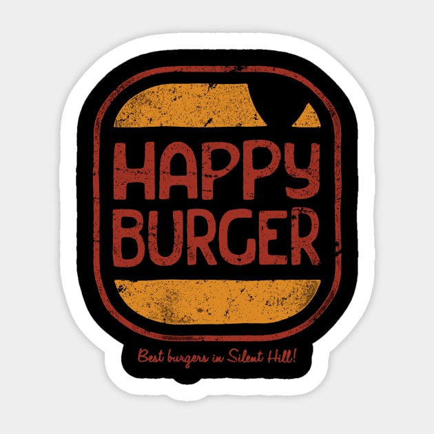 Happy Burger Sticker by BWartwork